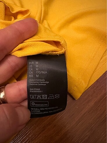 m Beden sarı Renk H&M bluz