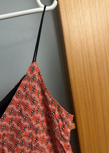 Kırmızı Drapeli Mini Tulum - Görsel 5