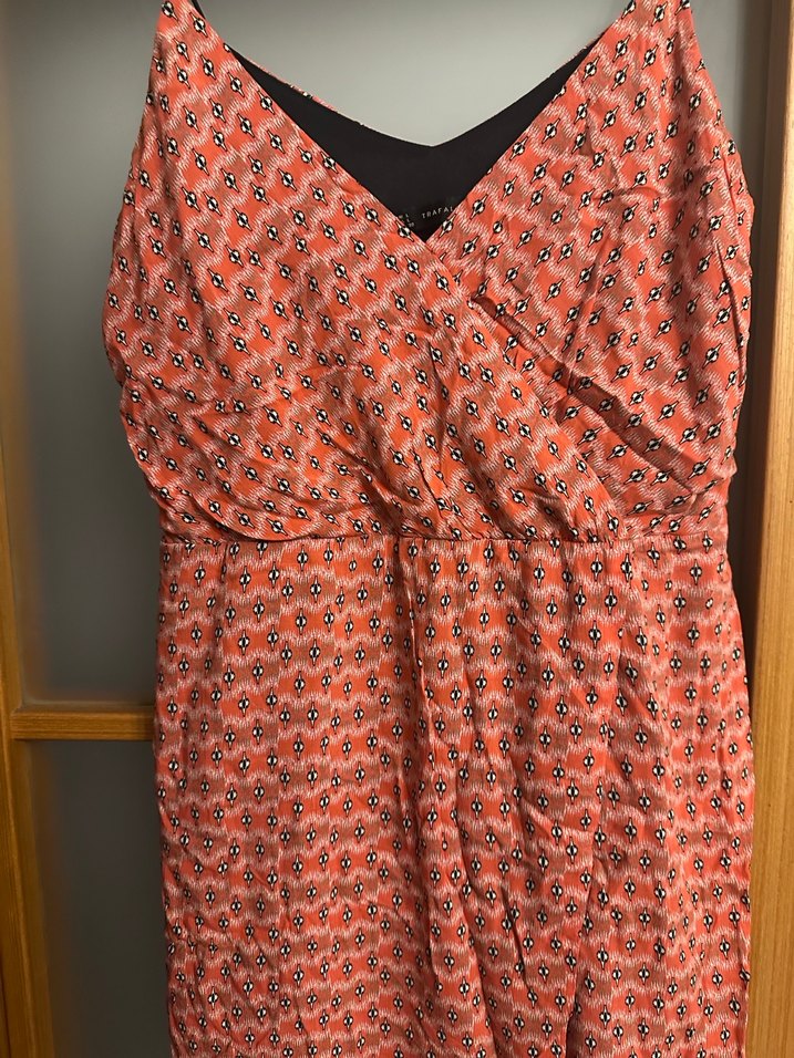 Kırmızı Drapeli Mini Tulum - Görsel 2