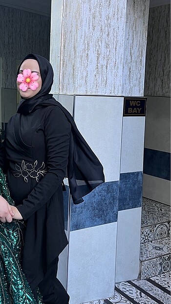 Siyah tesettür abiye