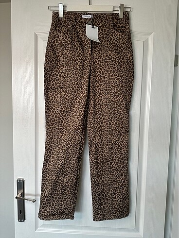 Suud leopar crop pantolon