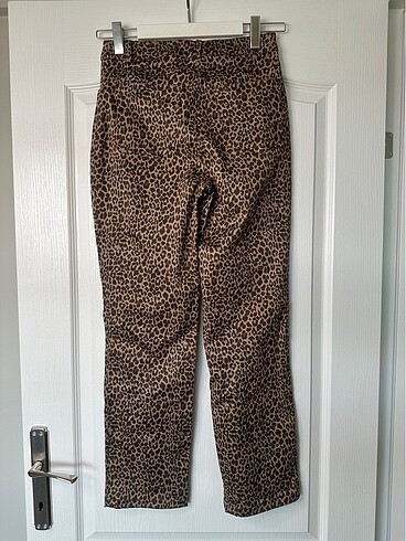 Suud Collection Suud leopar crop pantolon