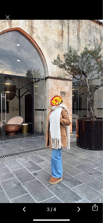 Pull and Bear Kaşe kaban