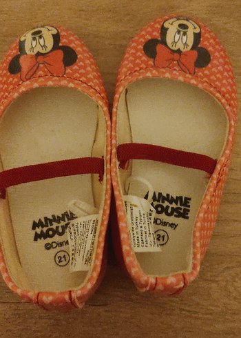 Oranj Baskılı Kız Babet Ayakkabı - Görsel 2