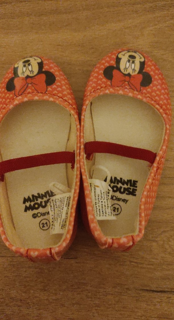 Oranj Baskılı Kız Babet Ayakkabı - Görsel 2