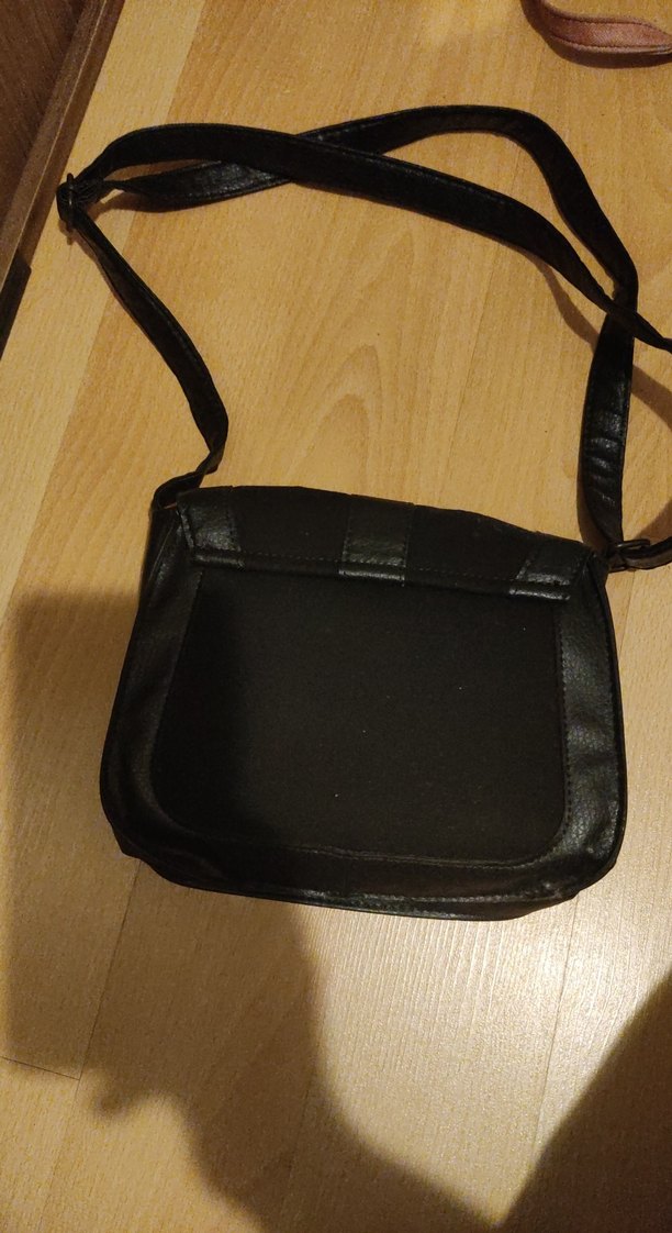 Tokalı Siyah Deri Kadın Çanta - Görsel 2