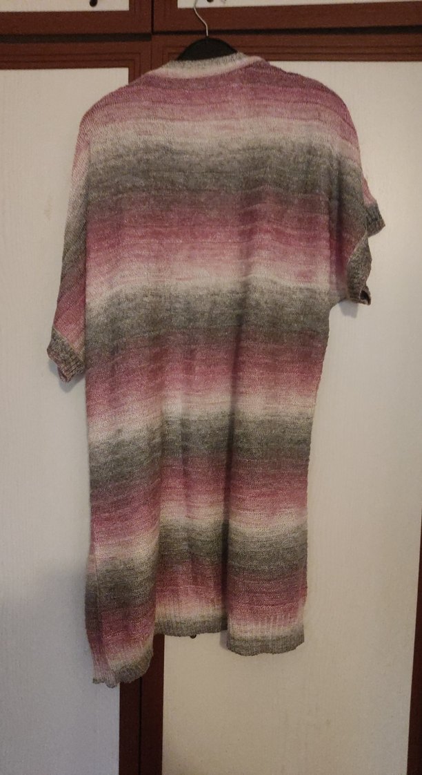 Kadın Bohem Kısa Kollu Örgü Hırka - Görsel 2