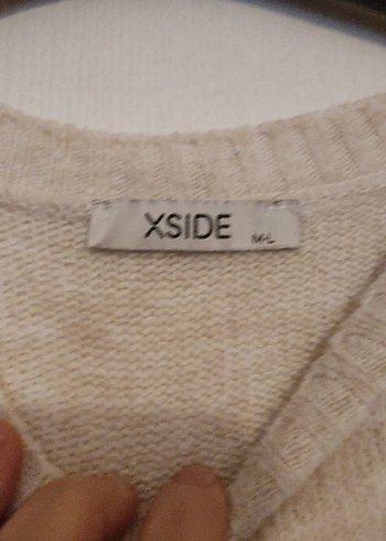 Bej Kadın Midi Boy Örme Kazak - Görsel 4