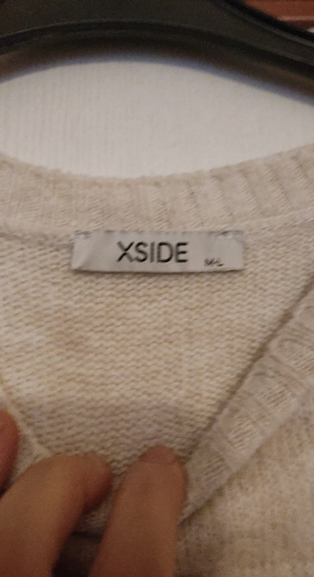 Bej Kadın Midi Boy Örme Kazak - Görsel 4