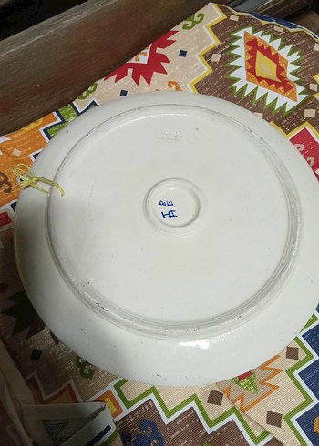 Çiçek Desenli Çok Renkli Tabak. KÜTAHYA - Görsel 3