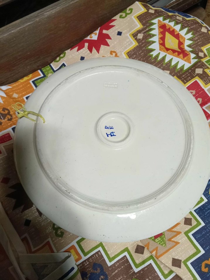 Çiçek Desenli Çok Renkli Tabak. KÜTAHYA - Görsel 3