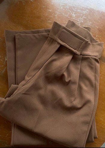 Kahverengi Kadın Kumaş Pantolon - Görsel 2