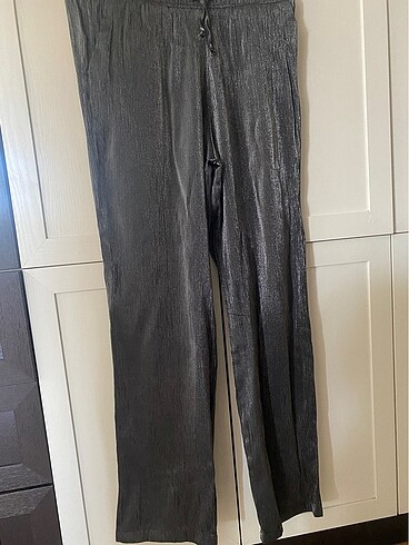 s Beden gri Renk Beli lastikli pantolon