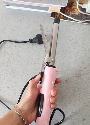 Premier pembe renk saç maşası