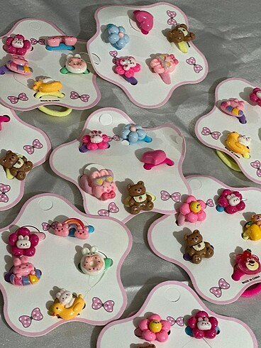  Beden çeşitli Renk 5 li toka set
