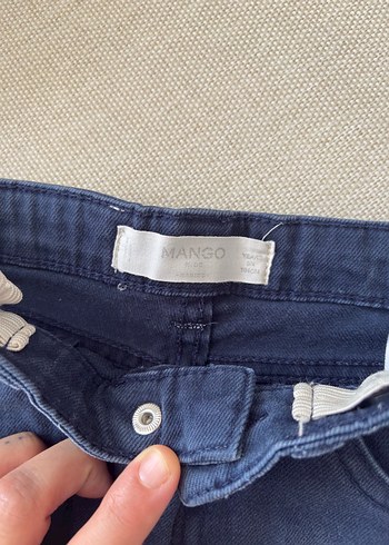 Nakışlı Çok Renkli Kız Kot Şortları - Görsel 6