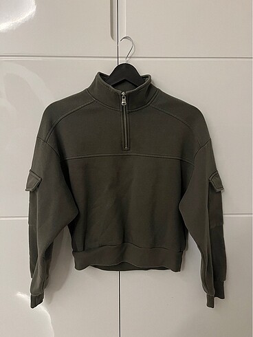 H&M H&M KOYU YEŞİL NORMAL BOY SWEAT