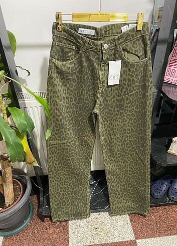 Zara Leopar Desenli Pantalon