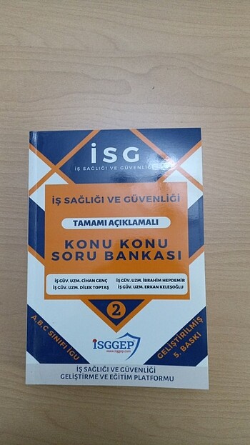 İSGGEP YAYINLARI İSG KONU KONU SORU BANKASI 2. Cilt