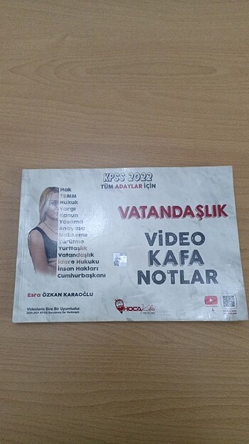 HOCA KAFASI VATANDAŞLIK VİDEO DERS NOTLARI
