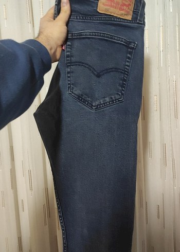 Levi's Erkek Koyu Lacivert Skinny Fit Denim Jean - Görsel 5