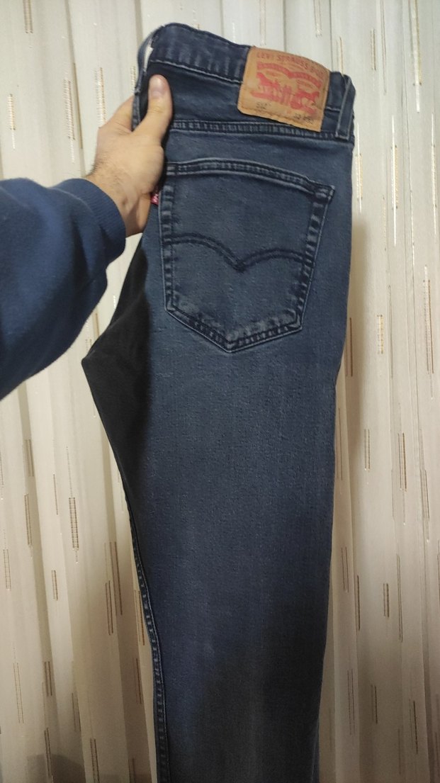 Levi's Erkek Koyu Lacivert Skinny Fit Denim Jean - Görsel 5