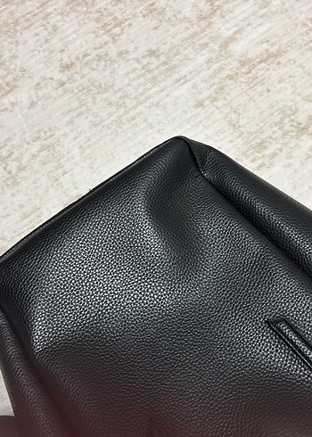 Siyah Deri Kadın Omuz Çantası - Görsel 3