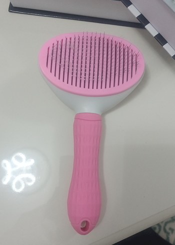 Pastel Pembe Kedi Tüy Toplama Fırçası - Görsel 2