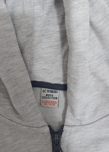 Gri Kapüşonlu Fermuarlı Erkek Sweatshirt - Görsel 3