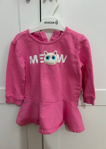 Kız Çocuk Pembe Uzun Kollu Sweatshirt