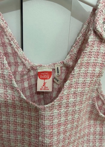 Koton Kız Çocuk Pembe Örme Kolsuz Elbise