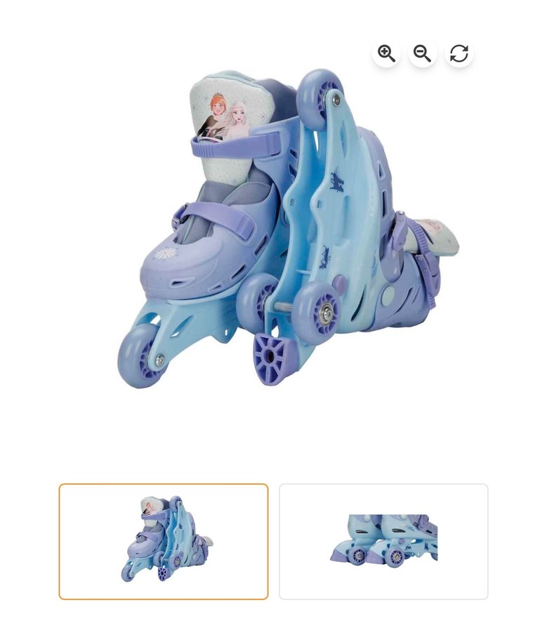 Frozen Temalı Mavi Pastel Paten 29-32 numara - Görsel 5