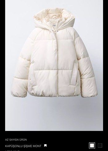 Kapusonlu zara sisme mont - Görsel 2