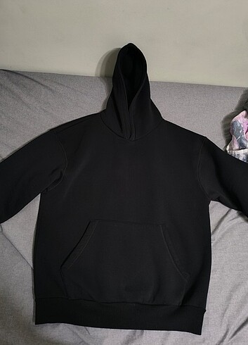 Siyah oversize sweatshirt