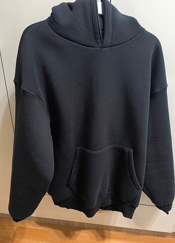 l Beden Siyah oversize sweatshirt