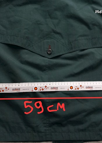 Düğmeli Koyu Yeşil Ceket/Mont - Görsel 8