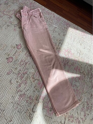 Toz pembesi mango 34 beden jeans