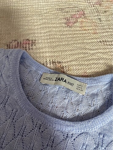 Zara ince kumaş kısa bluz s beden