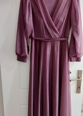 Mor tesettür abiye  - Görsel 2