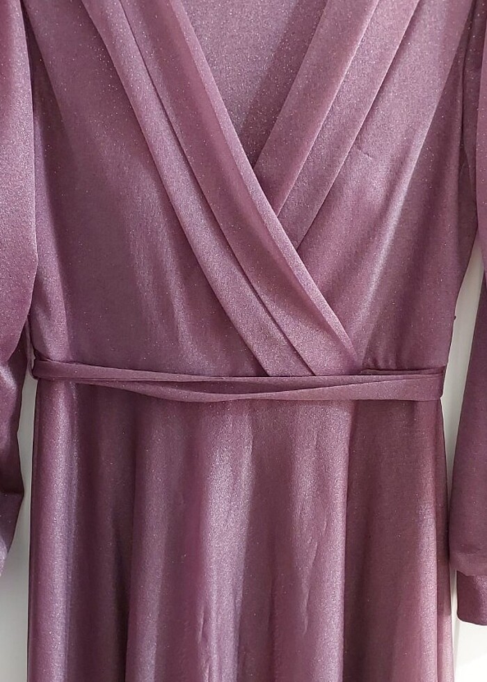 Mor tesettür abiye  - Görsel 3