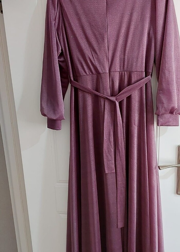 Mor tesettür abiye  - Görsel 5