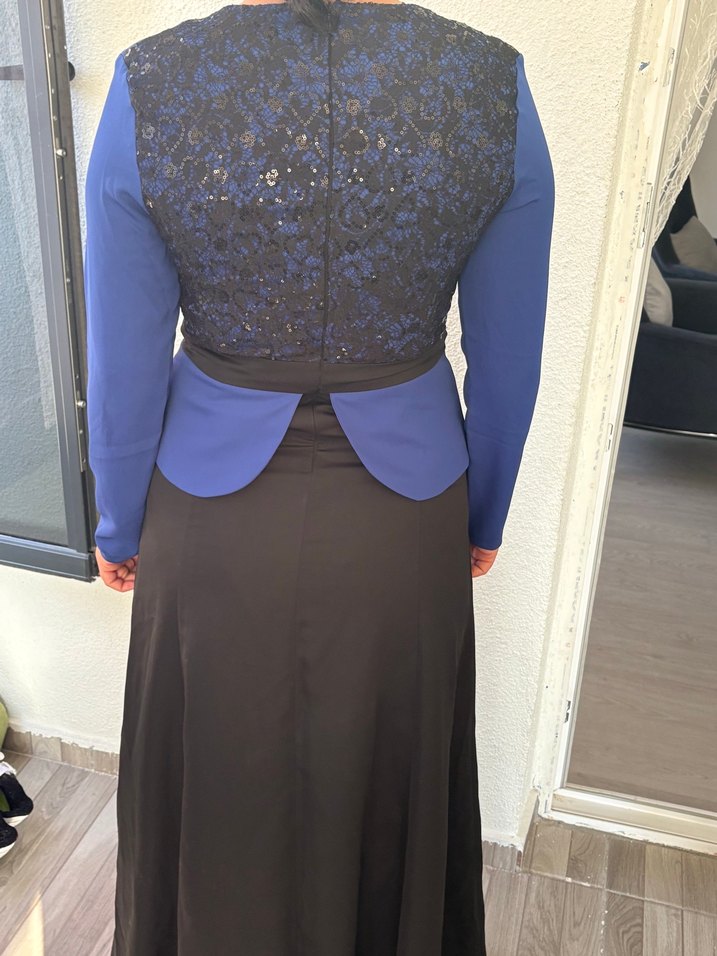 Kemer Detaylı Uzun Kadın Elbise - Görsel 2