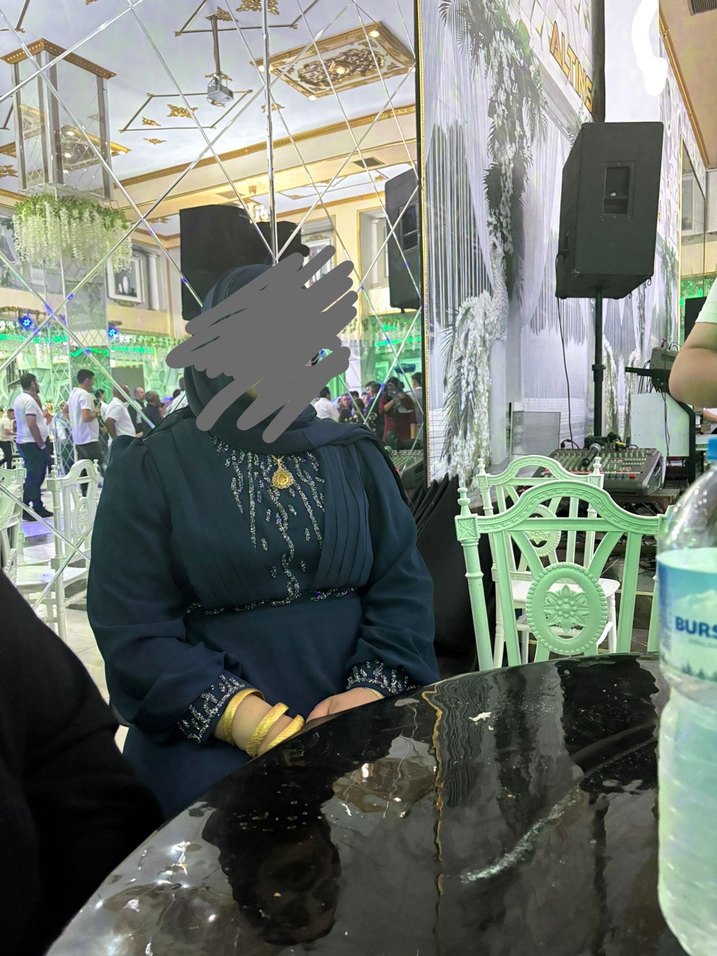 Lacivert tesettür abiye - Görsel 2