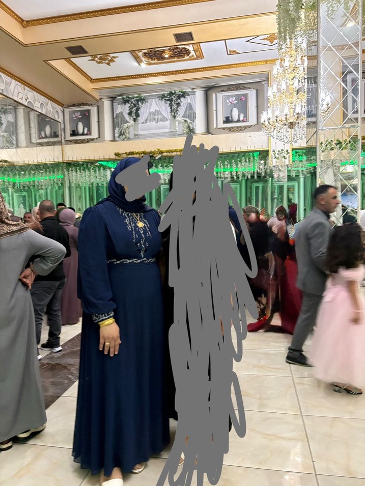 Lacivert tesettür abiye - Görsel 3