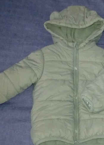 Kız  erkek Çocuk Kapüşonlu Fermuarlı Mont - Görsel 5