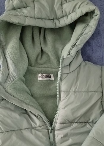 Kız  erkek Çocuk Kapüşonlu Fermuarlı Mont - Görsel 3