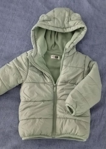 Kız  erkek Çocuk Kapüşonlu Fermuarlı Mont - Görsel 4