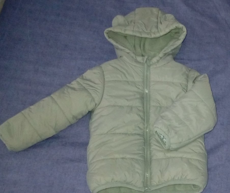 Kız  erkek Çocuk Kapüşonlu Fermuarlı Mont - Görsel 5