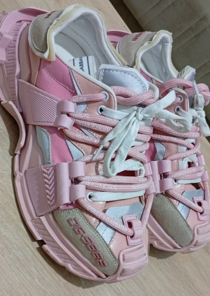 Pembe Platform Topuklu Kadın Spor Ayakkabı - Görsel 4