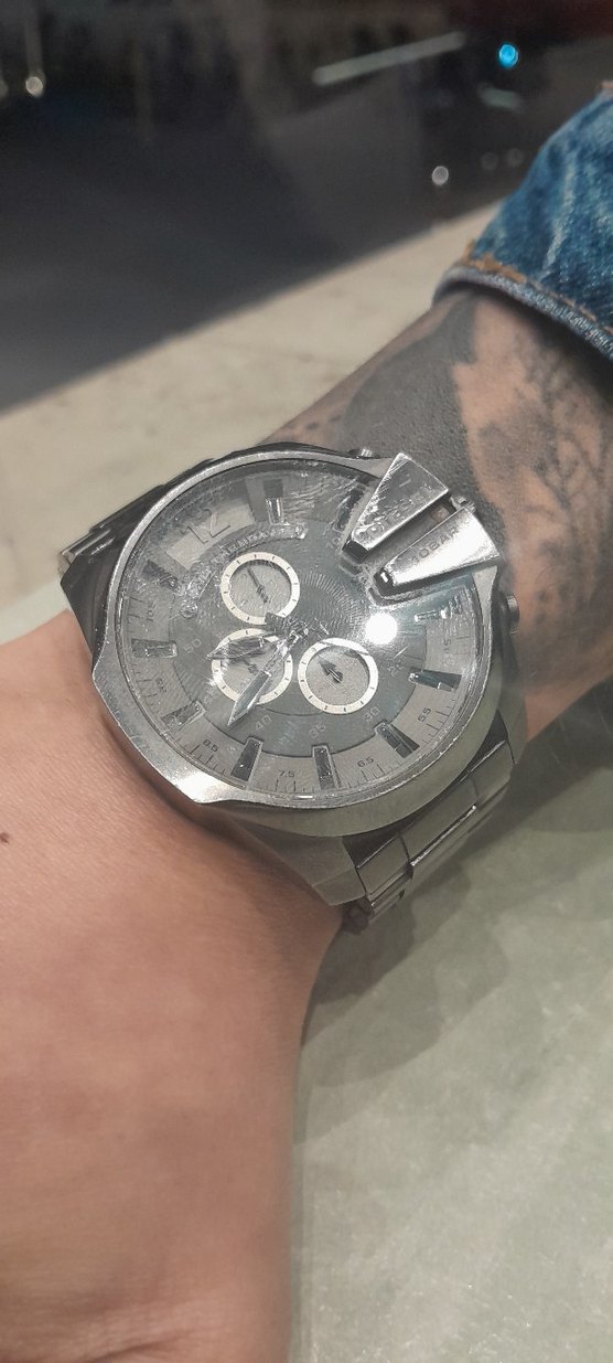 Gri Diesel Erkek Kol Saati orjinal - Görsel 2